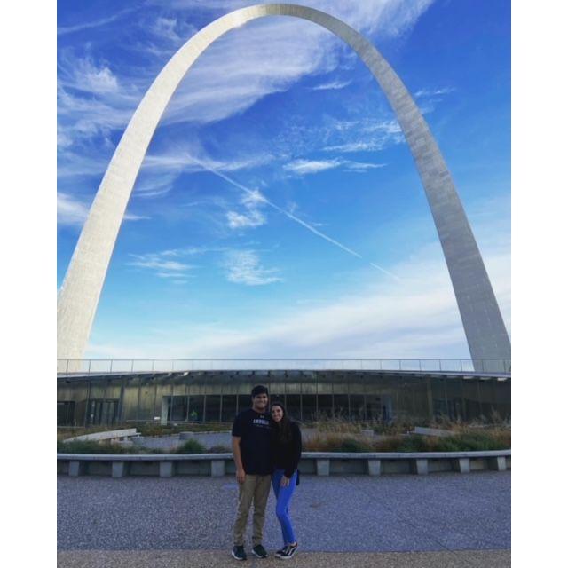 St. Louis Gateway Arch, where Michael studied chiropractic.