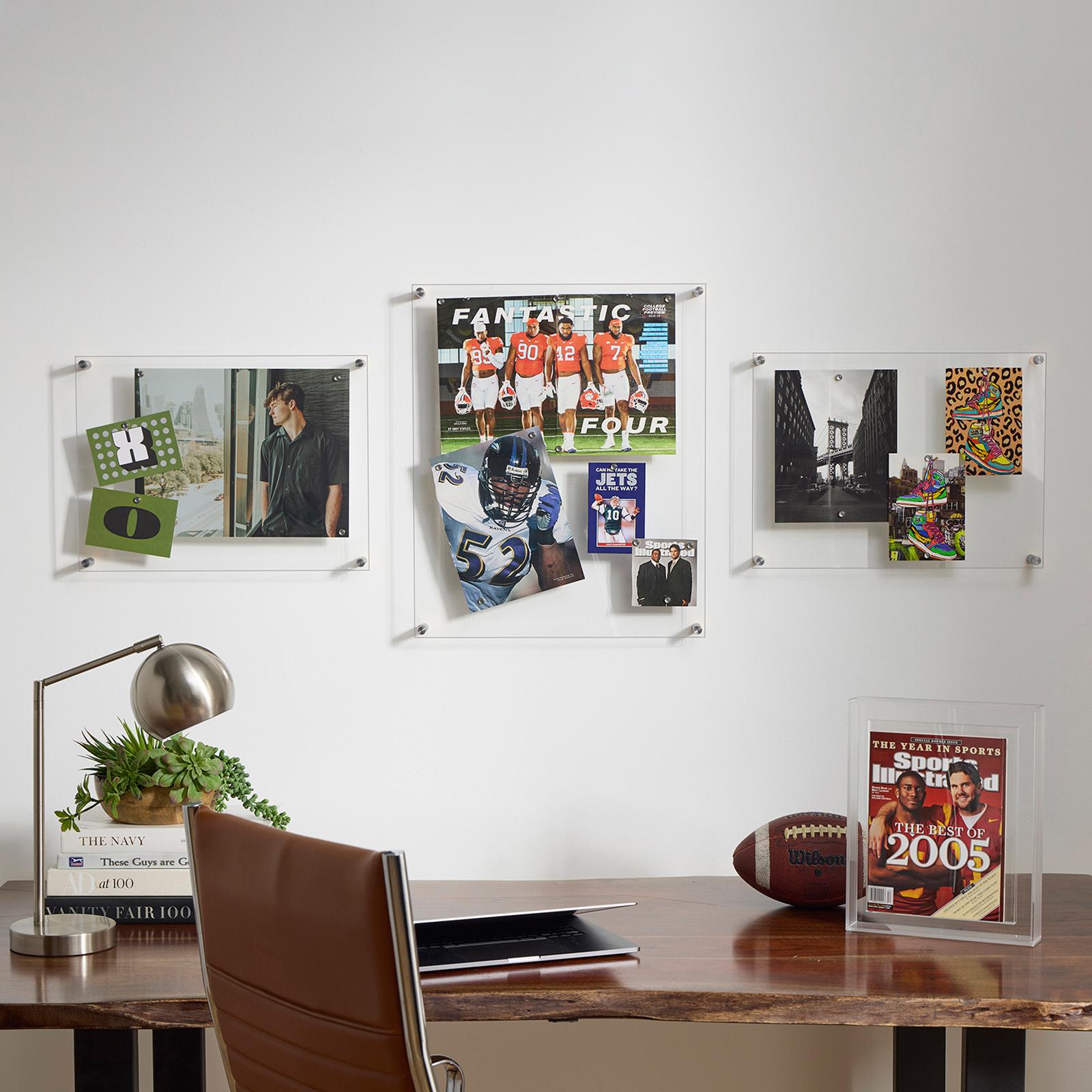 Wexel Art, Gallery Wall 3-Piece Acrylic Easy Change Memo Board +