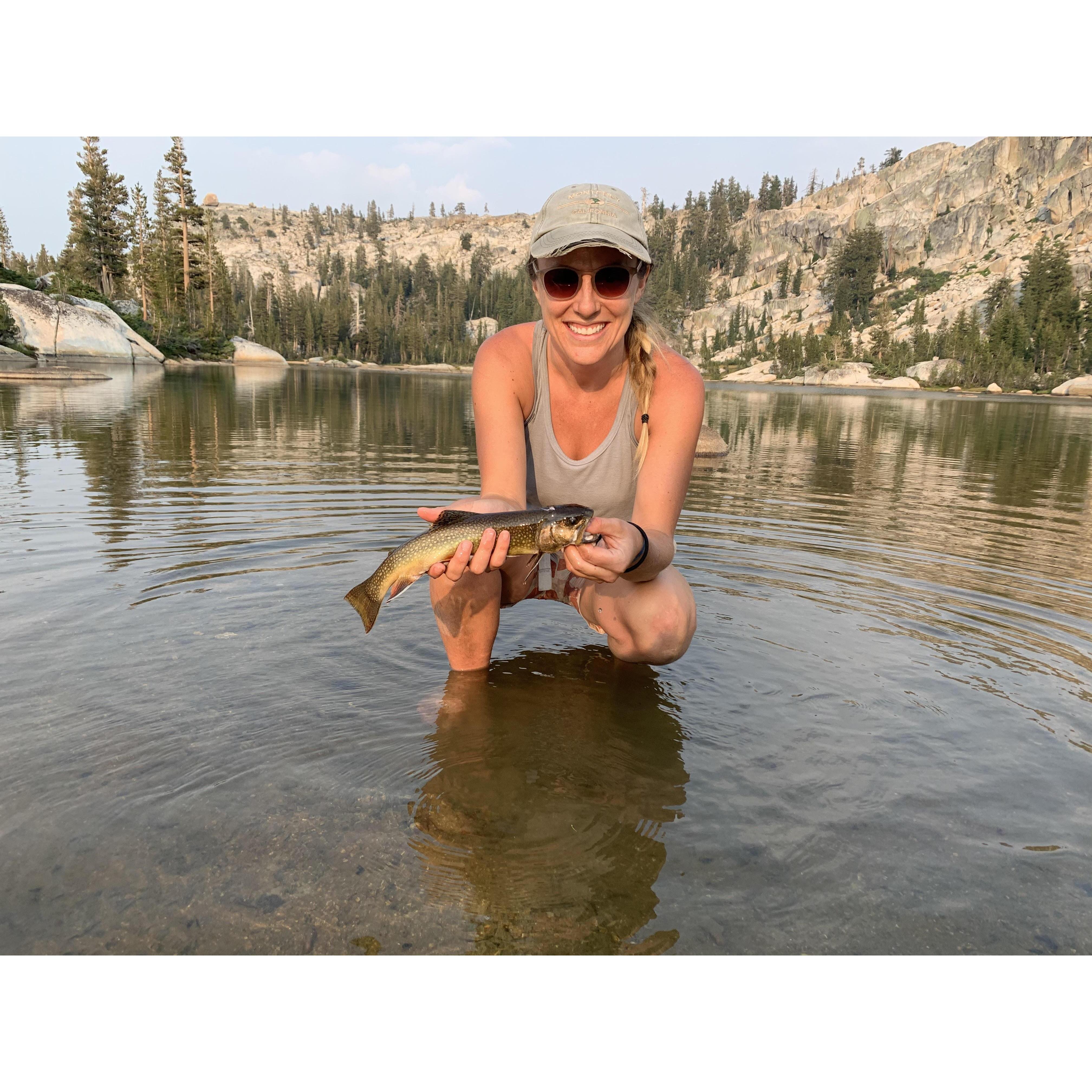 I caught this fish right before Andy proposed to me <3