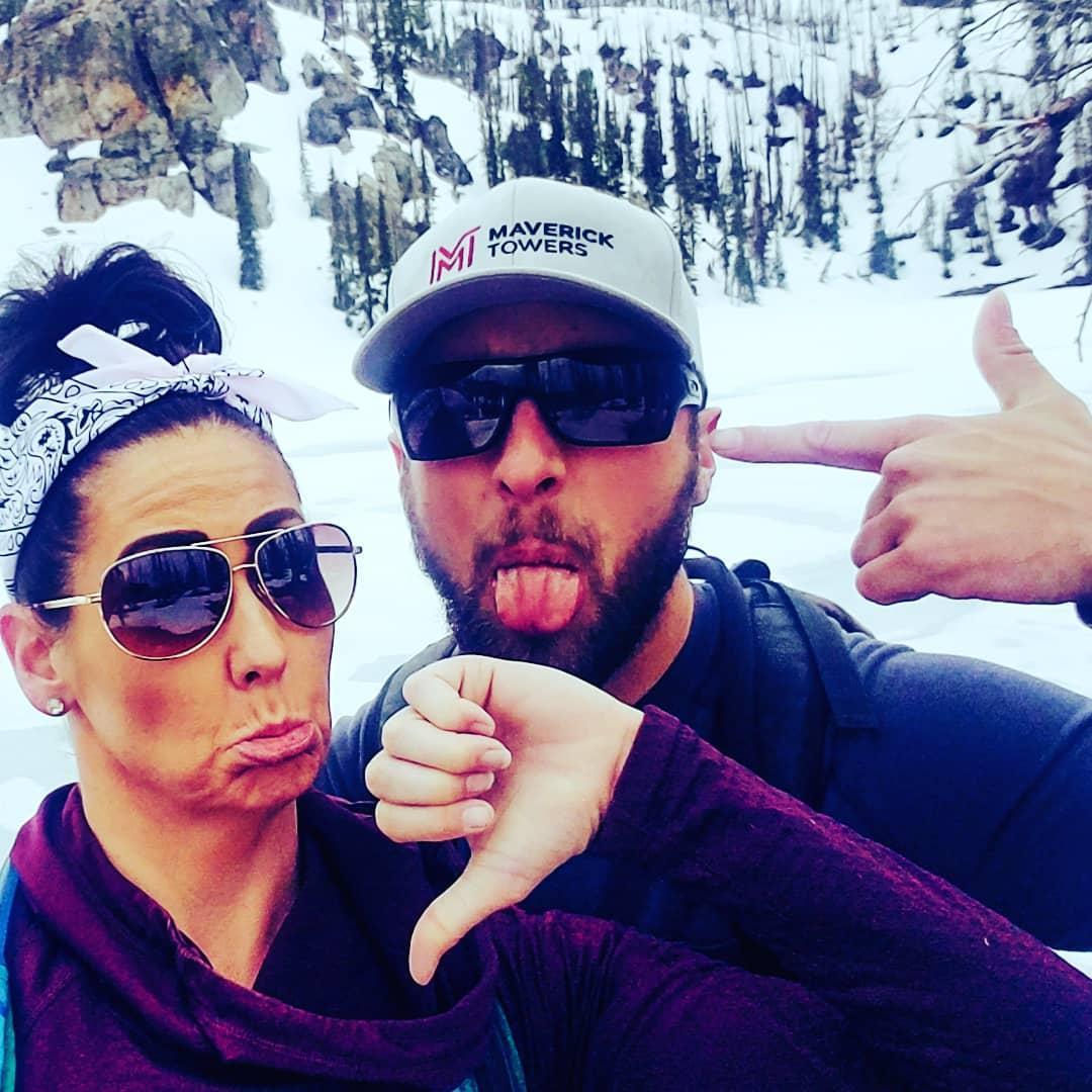 That time we hiked to a lake in the snow to find it still frozen. Good times.