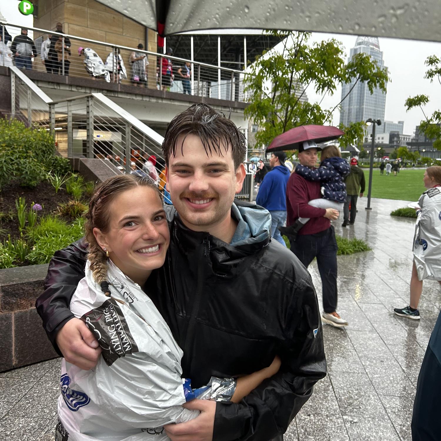 After Hannah’s first half marathon!