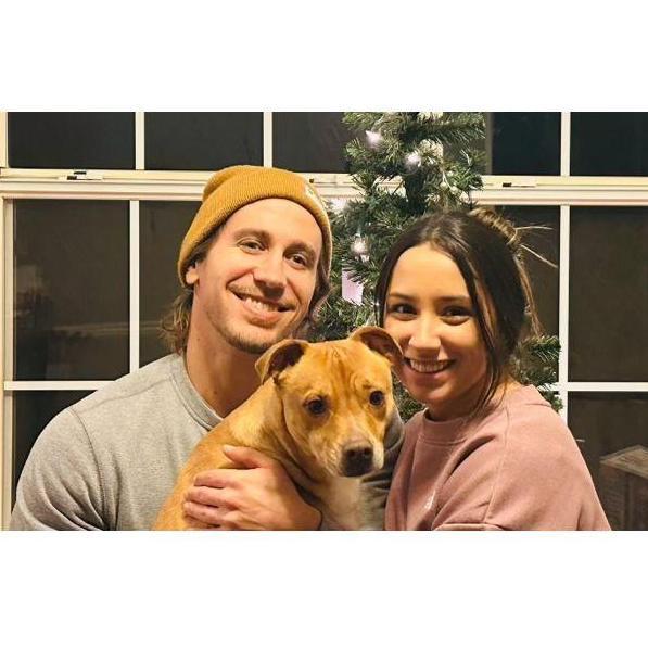 Bridget and Anthony with JoJo, their fur baby