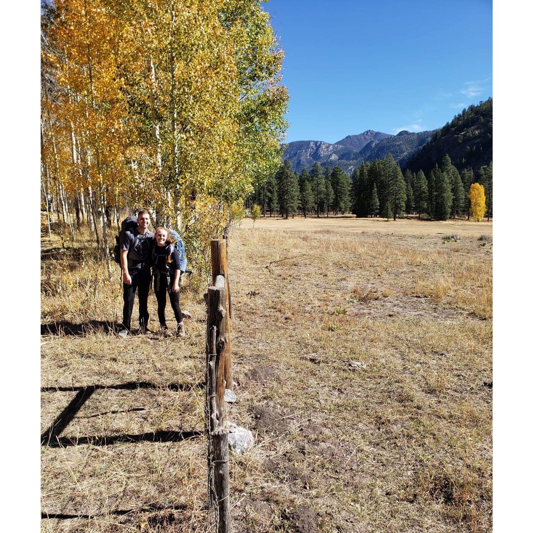Our first trip together, backpacking in Southwest Colorado