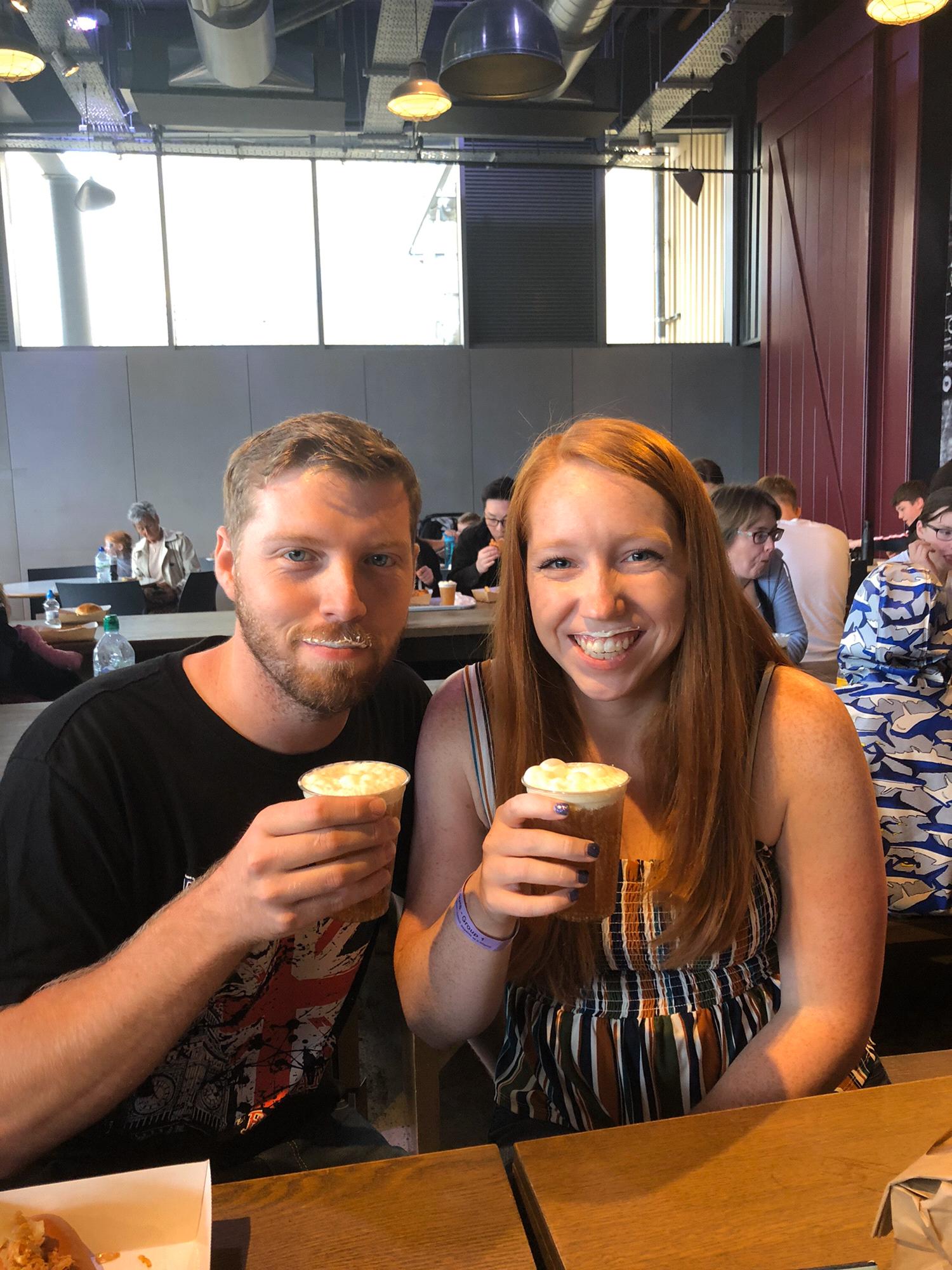 Enjoying Butterbeer 2019