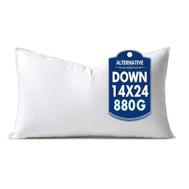 MIULEE 14x24 Synthetic Down Alternative Pillow Insert Decorative Throw Pillow 14 x 24 Inch Body Bed Sleeping Ultra Soft Fluffy Form for Sofa Couch Bed