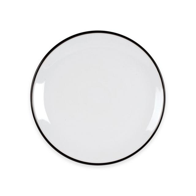 Everyday White® by Fitz and Floyd® Black Rim Dinner Plate