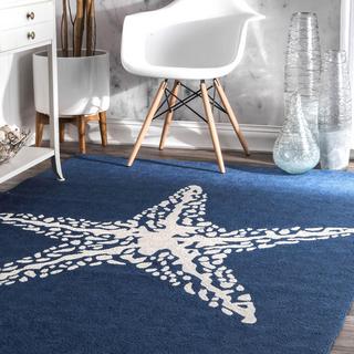 Hand Hooked Marine Indoor/Outdoor Area Rug