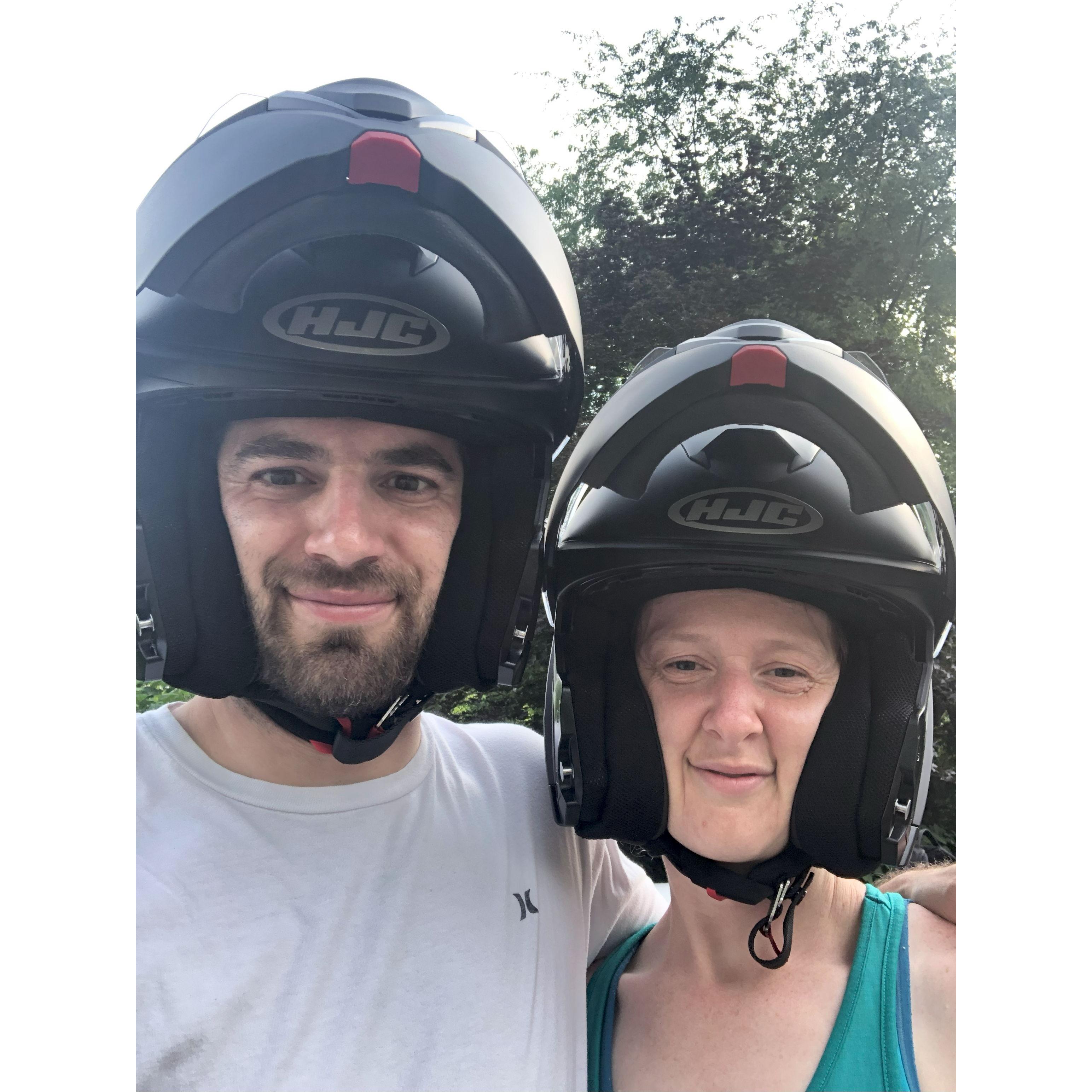 First ride on our moped-Summer 2021