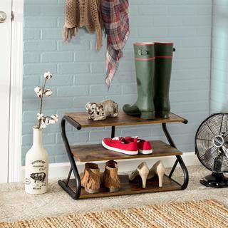 Rustic Z-Frame Shoe Rack