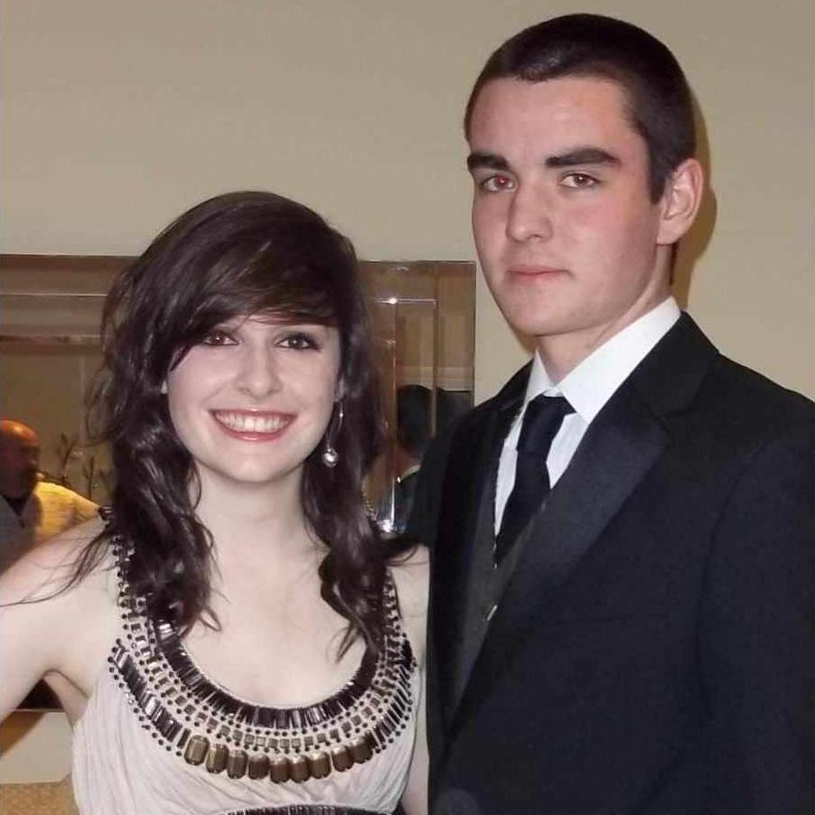 2011: First picture as a couple (note Niamh's Dad in the mirror)