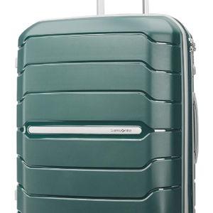 Samsonite Freeform Hardside Expandable with Double Spinner Wheels, Sage Green, Checked-Medium 24-Inch