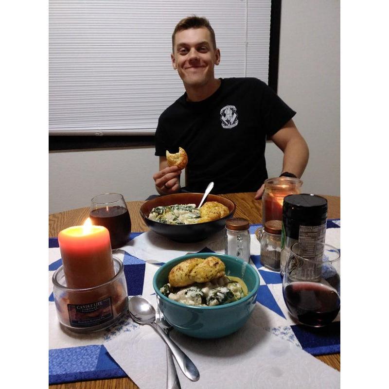Homecooked dinners. Happy husband!