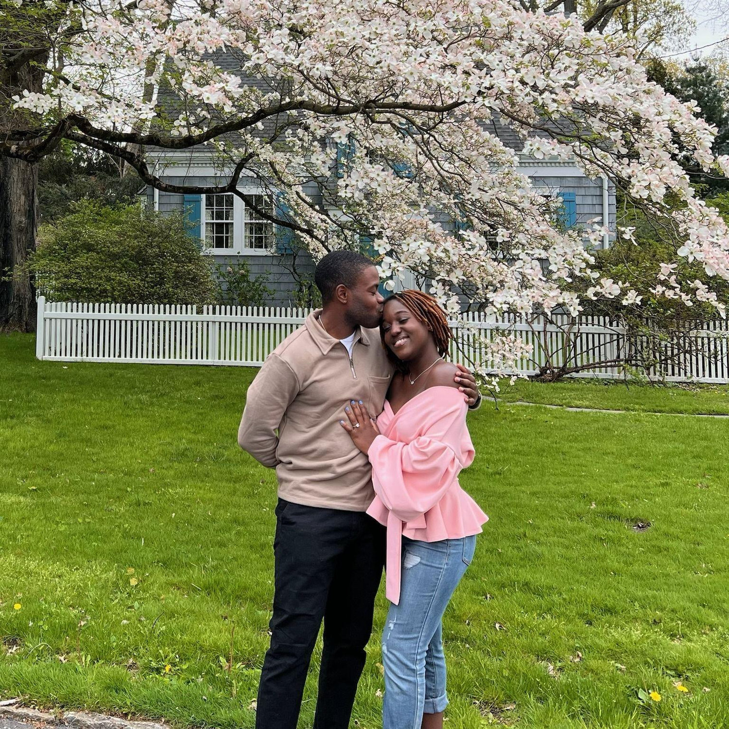 After he proposed! May 2022.