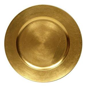 Round Charger Dinner Plates, Gold 13 inch, Set of 1,2,4,6, or 12 (1)