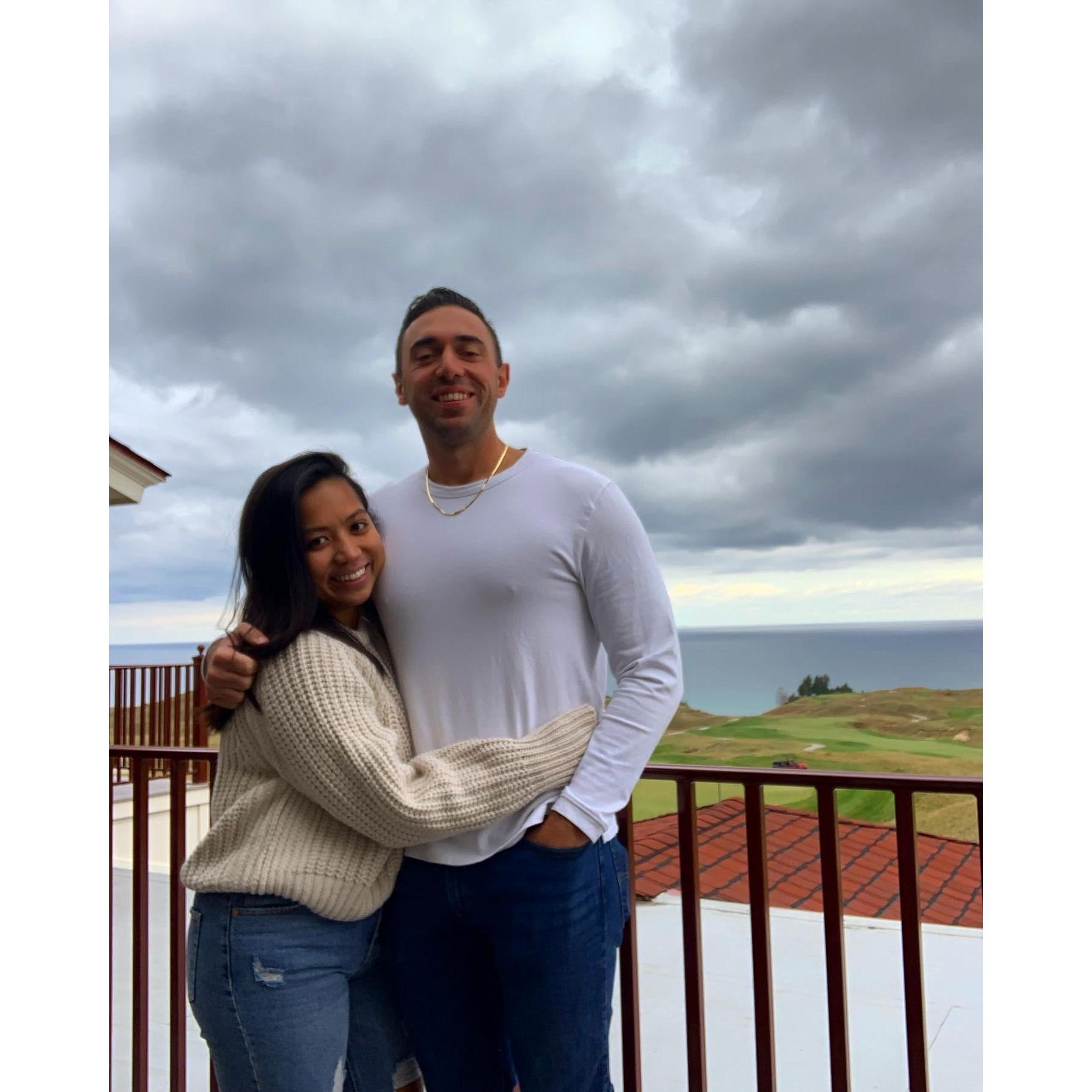 Arcadia Bluffs - Matt's birthday gift from Malory