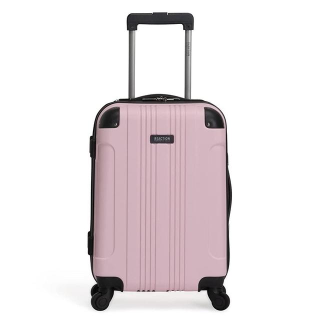 Kenneth Cole REACTION Out Of Bounds Lightweight Durable Hardshell 4-Wheel Spinner Cabin Size Travel Suitcase, Blush, 20-Inch Carry On