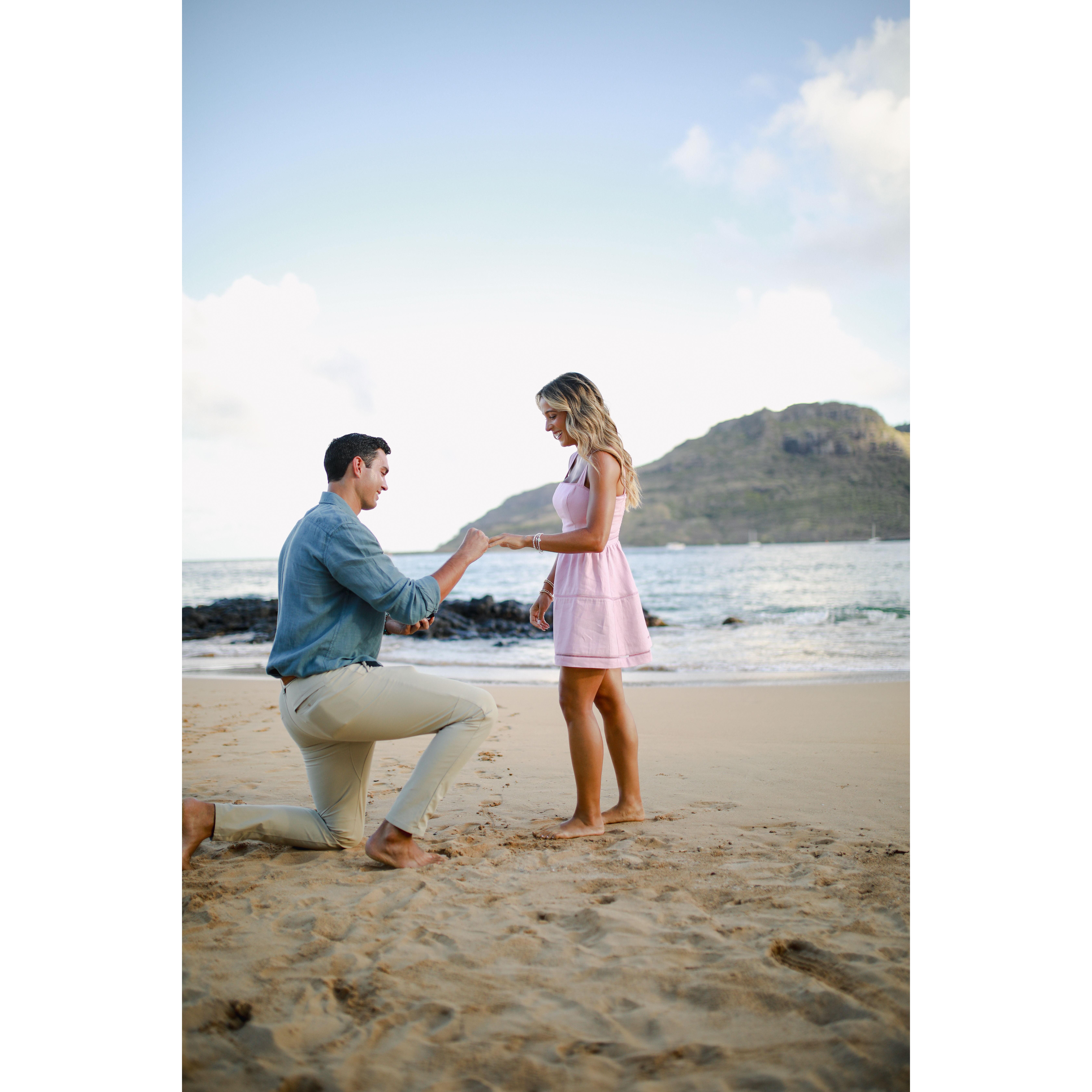 Tommy proposed on June 30, 2025 in Kauai