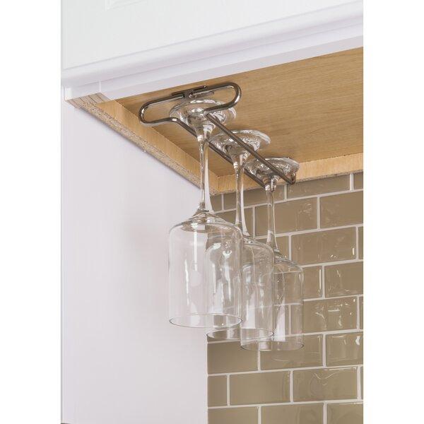 Under Cabinet Hanging Wine Glass Rack
