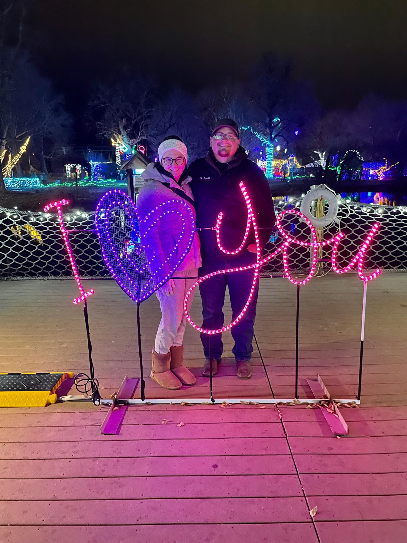 Annual picture at the Zoo Lights!