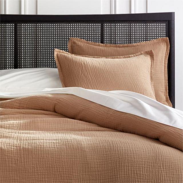 Alto Organic Cotton Camel Duvet Cover