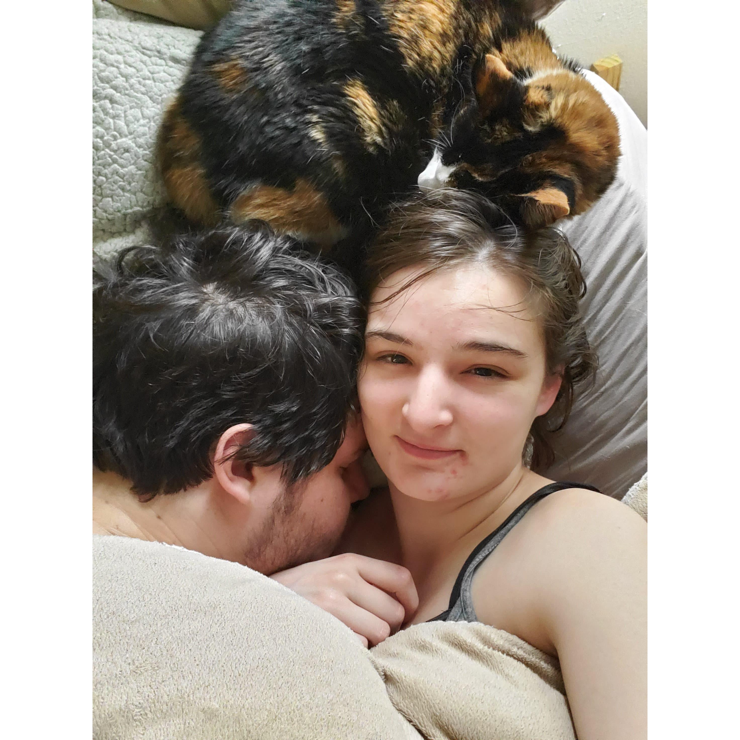 There were plenty of mornings where Isabel got to wake up to this...