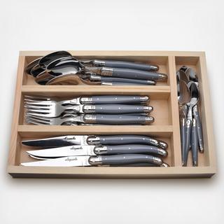 Laguiole 24-Piece Everyday Flatware in Presentation Box Set, Service for 6