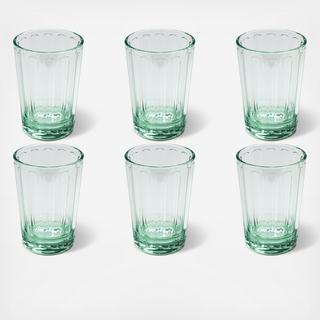 Panel Acrylic Double Old Fashioned Glass, Set of 6