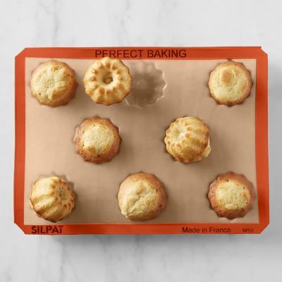Silpat Nonstick Silicone Mini Fluted Cake Pan, 8-Well