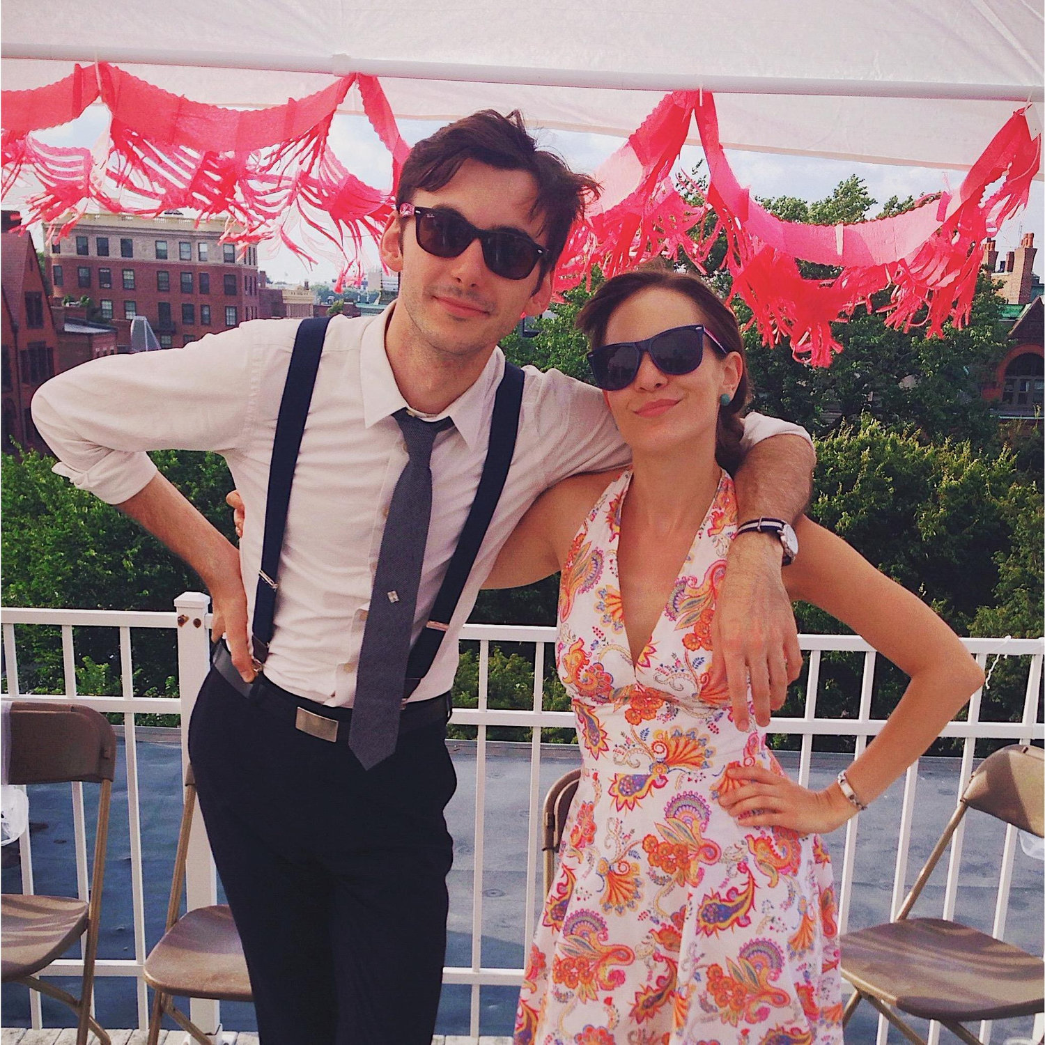 Boston, MA – Celebrating the marriage of Mitch's cousin Ben in rooftop style (2014)