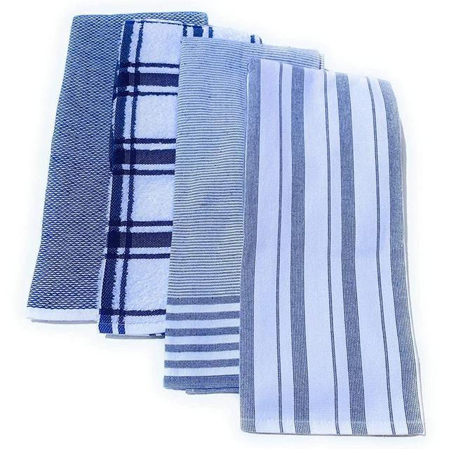 Williams-Sonoma Absorbent Kitchen Towels Multi-Pack, Set of 4 (Bright Blue)