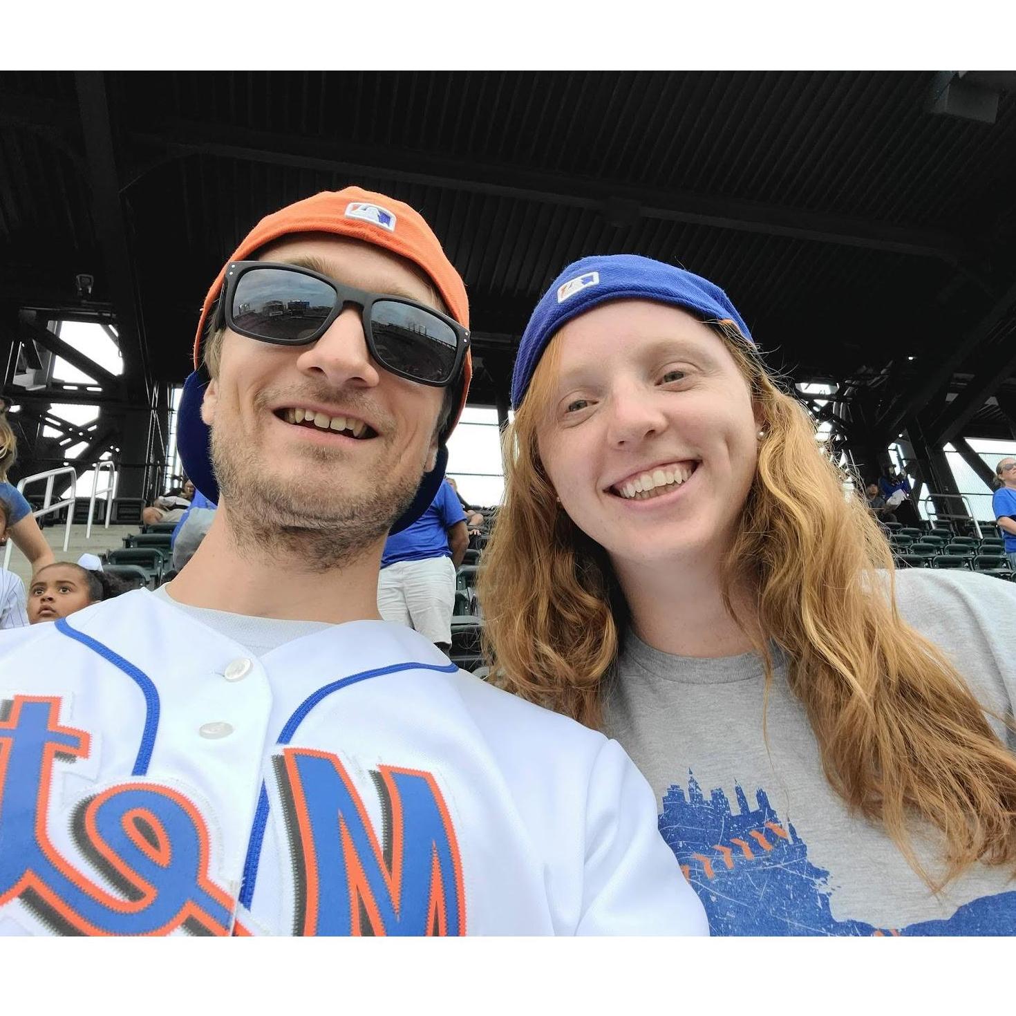 That one time Kevin got Lindsey to wear Mets apparel