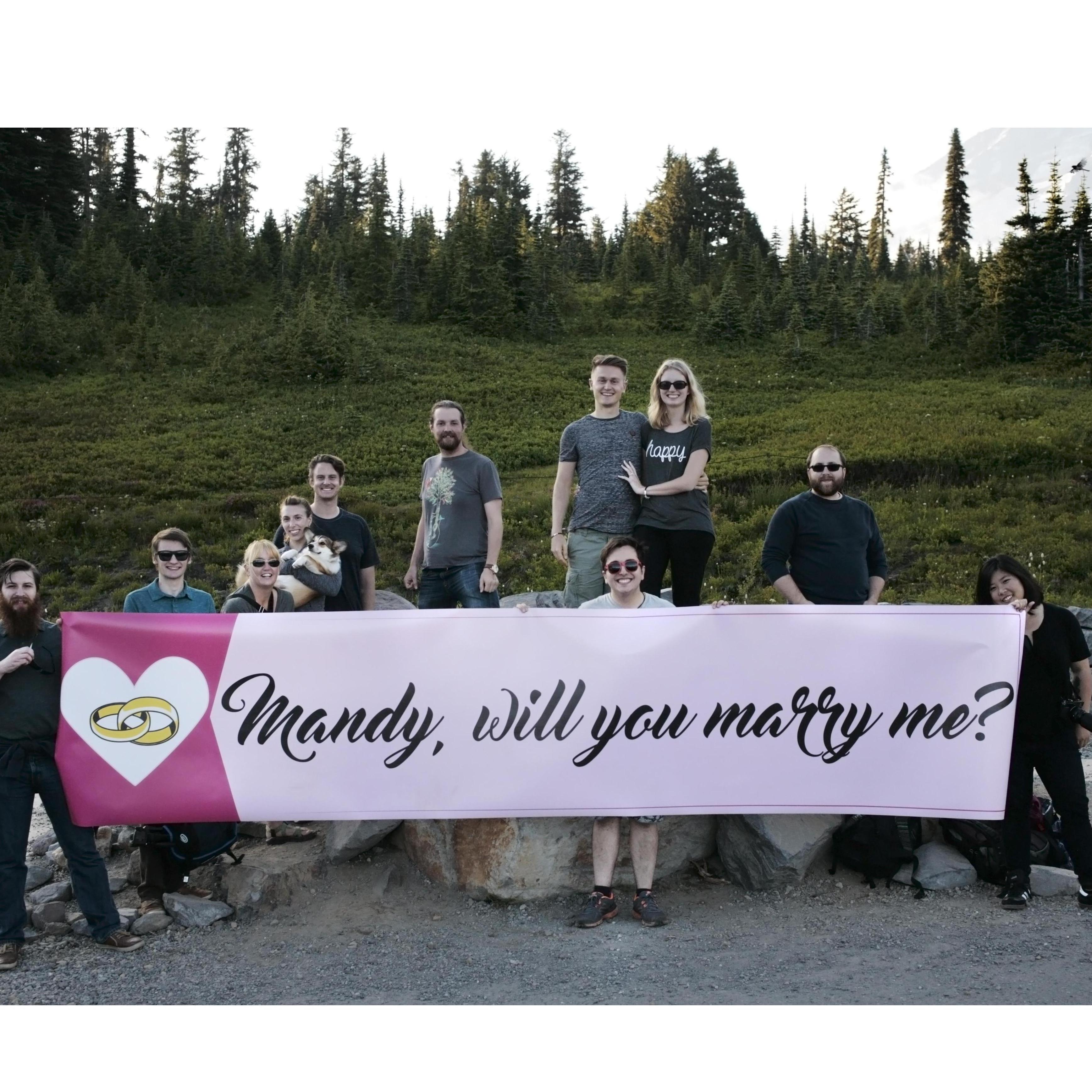 Proposal at Mt. Rainier