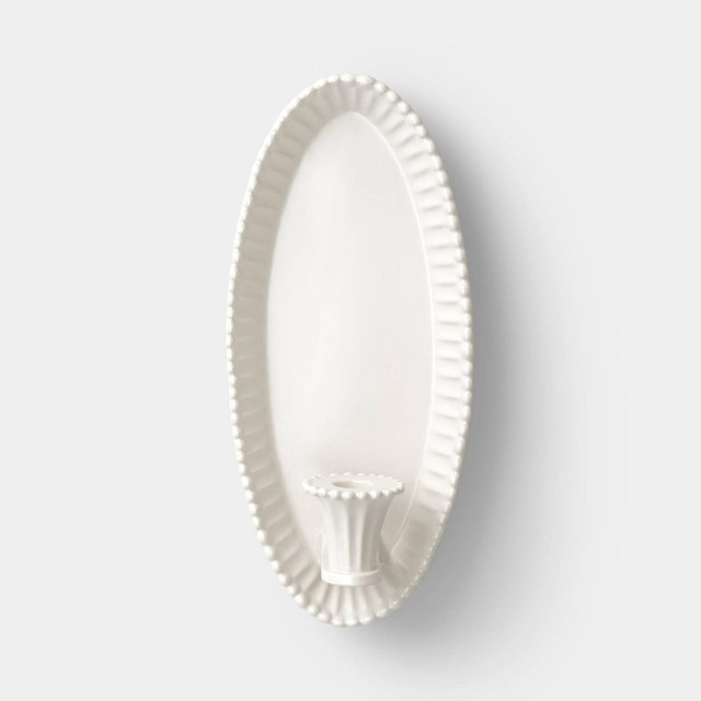 Classic Ceramic Candle Wall Sconce - Threshold™