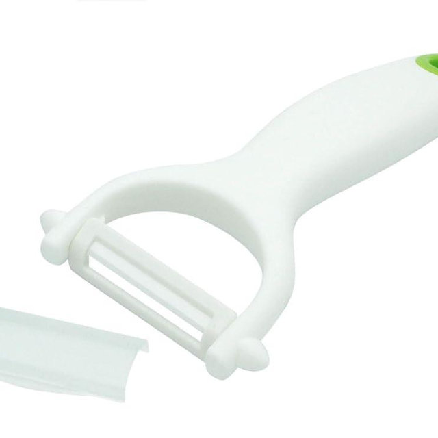 Ceramic Y Peeler - Great for Vegetables, Fruit, and Potatoes, Blade Protector Included, Dishwasher Safe | by Lynn & Riley