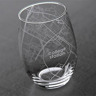 College Town Stemless Wine Glass, Set of 2