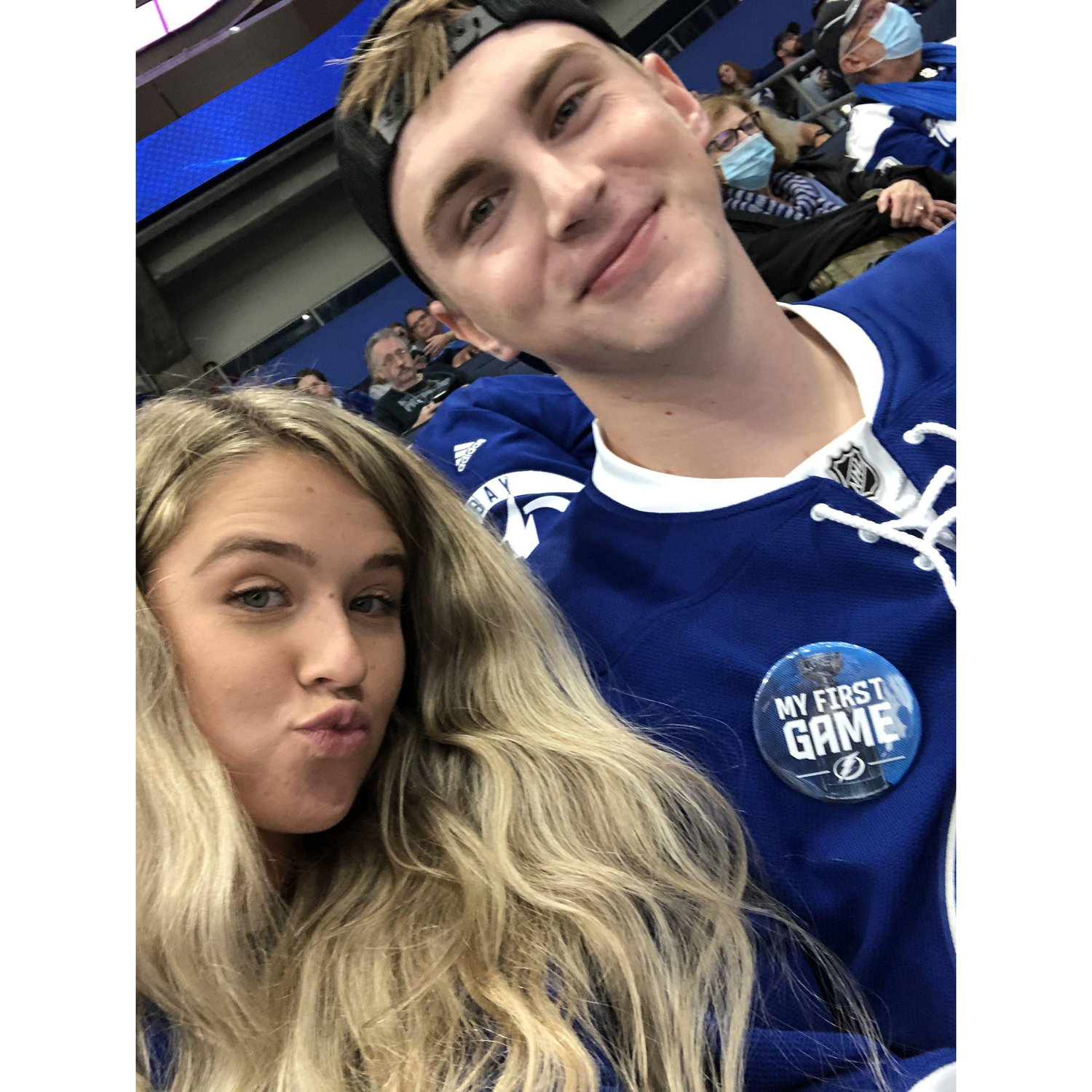 Nelson's first Lightning game