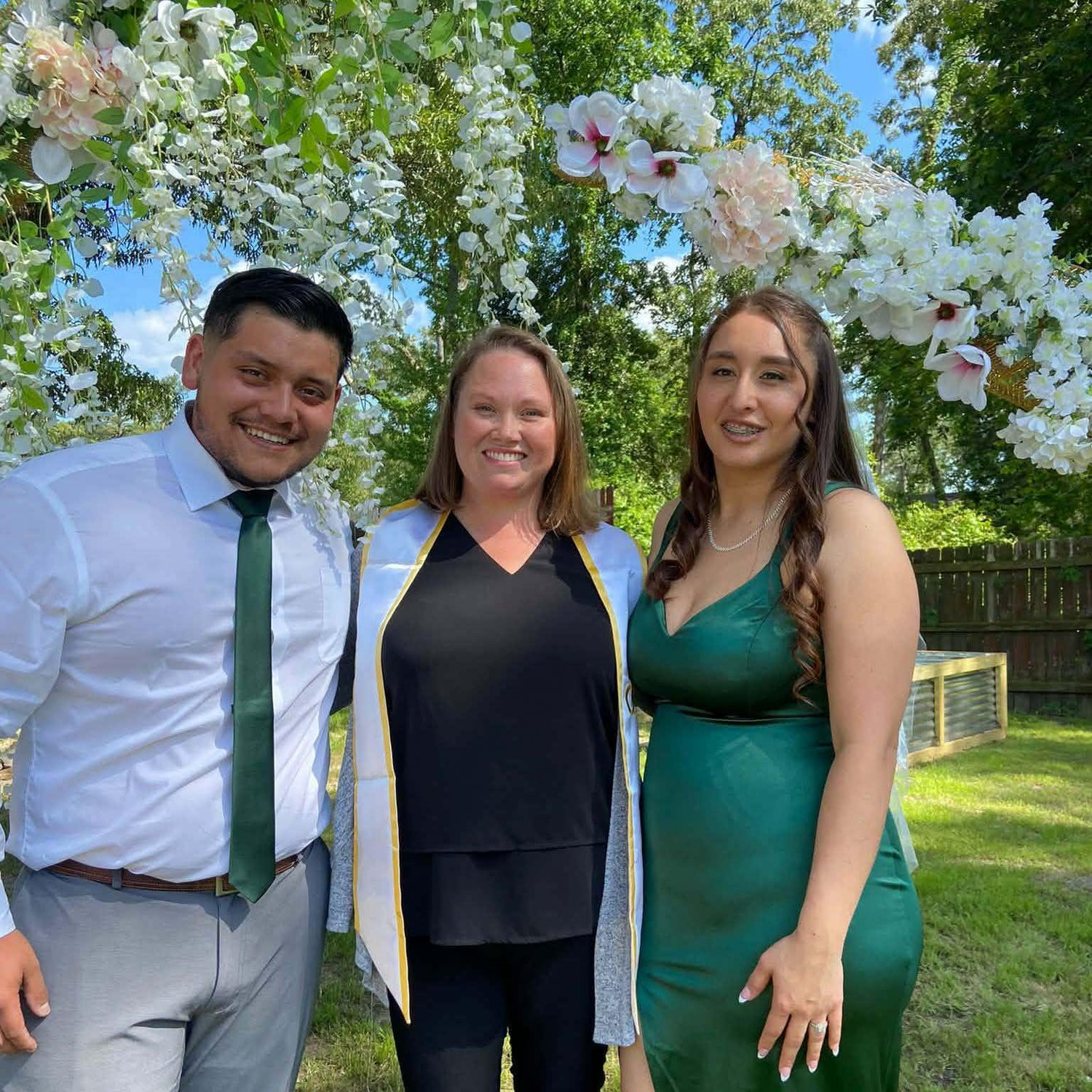 Our civil wedding with our lovely officiant, Amanda. - April 20, 2023