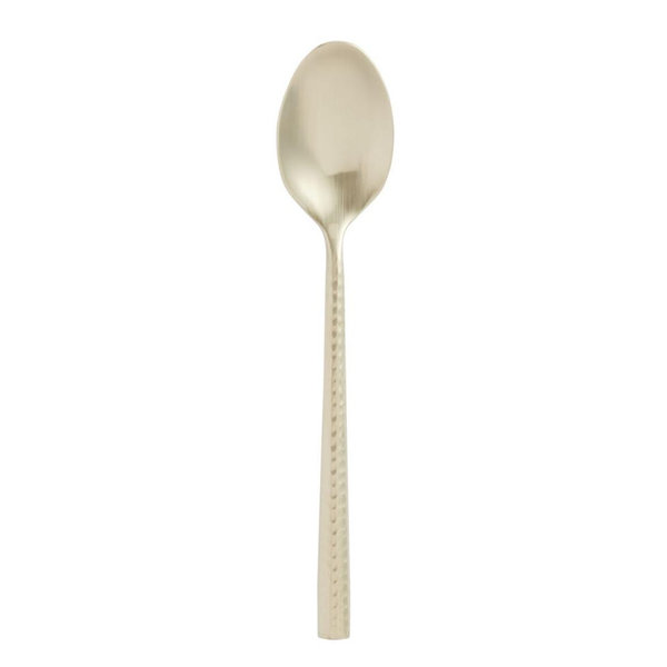 Champagne Satin Hammered Teaspoon