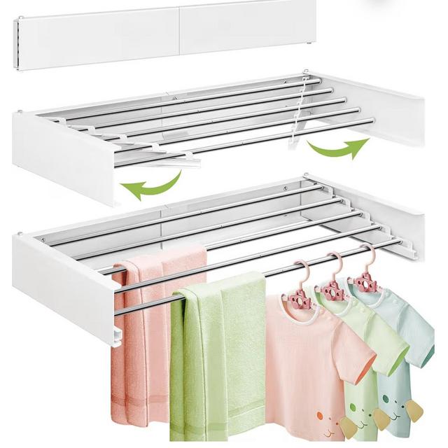 Wall Mounted Drying Rack 32in Foldable