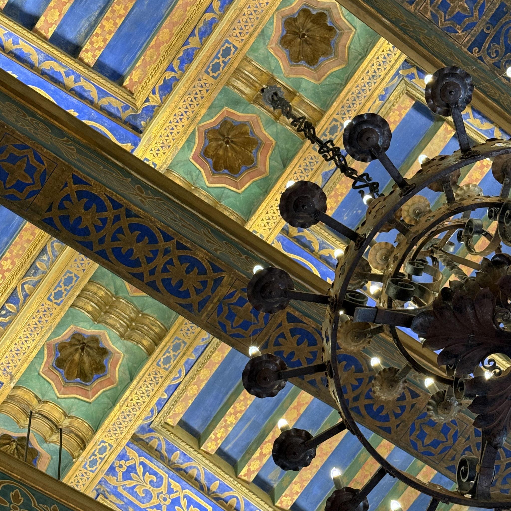 A glimpse of the Mural Room, located on the second story of the Courthouse