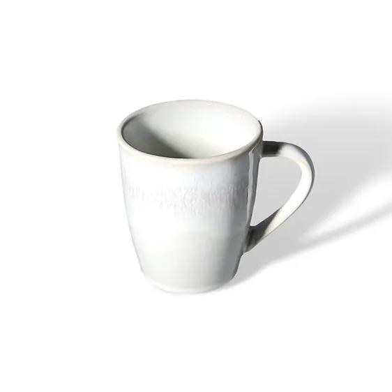 White Lily Valley Ceramic Lead Free Dinnerware Mugs Set of 4