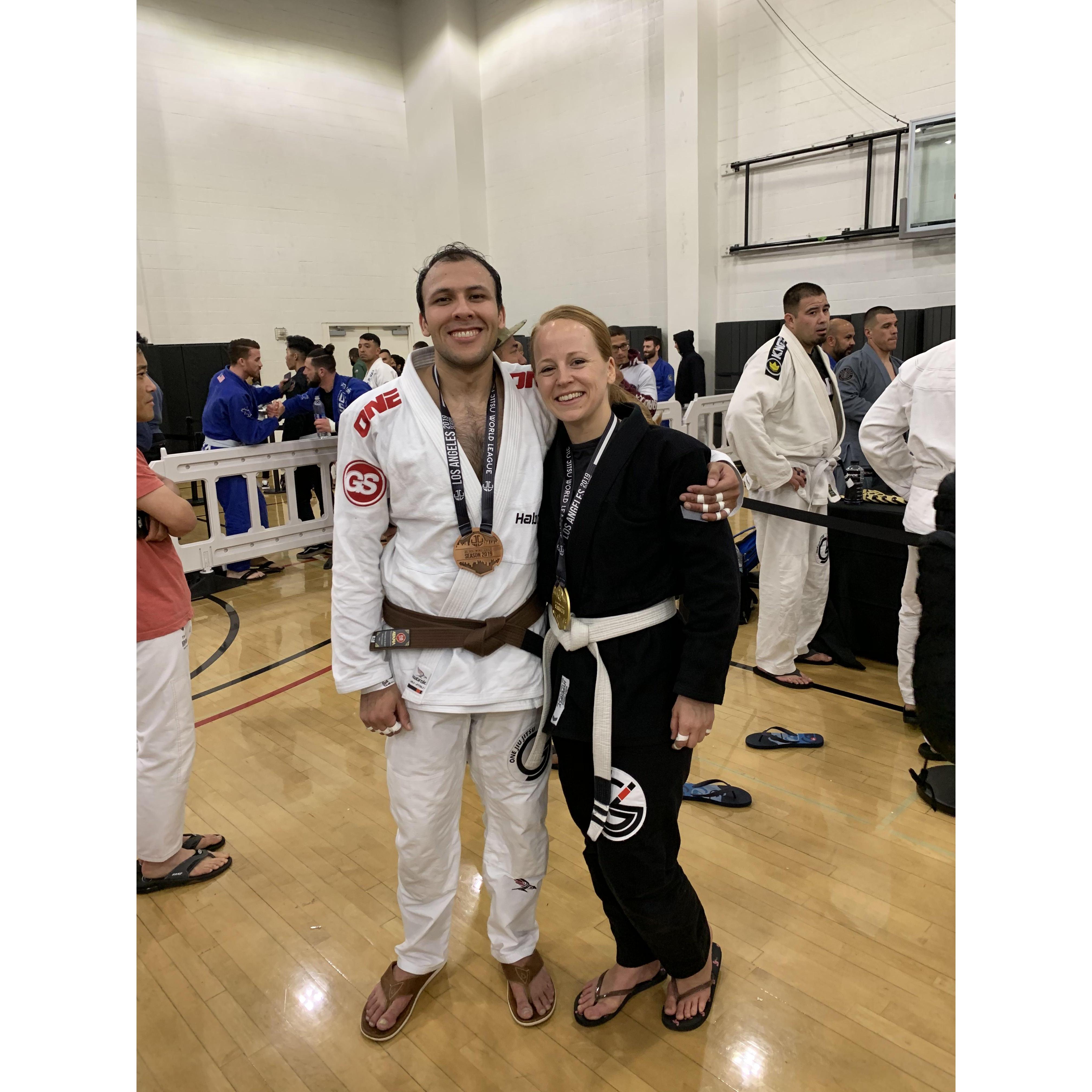 First competition together!