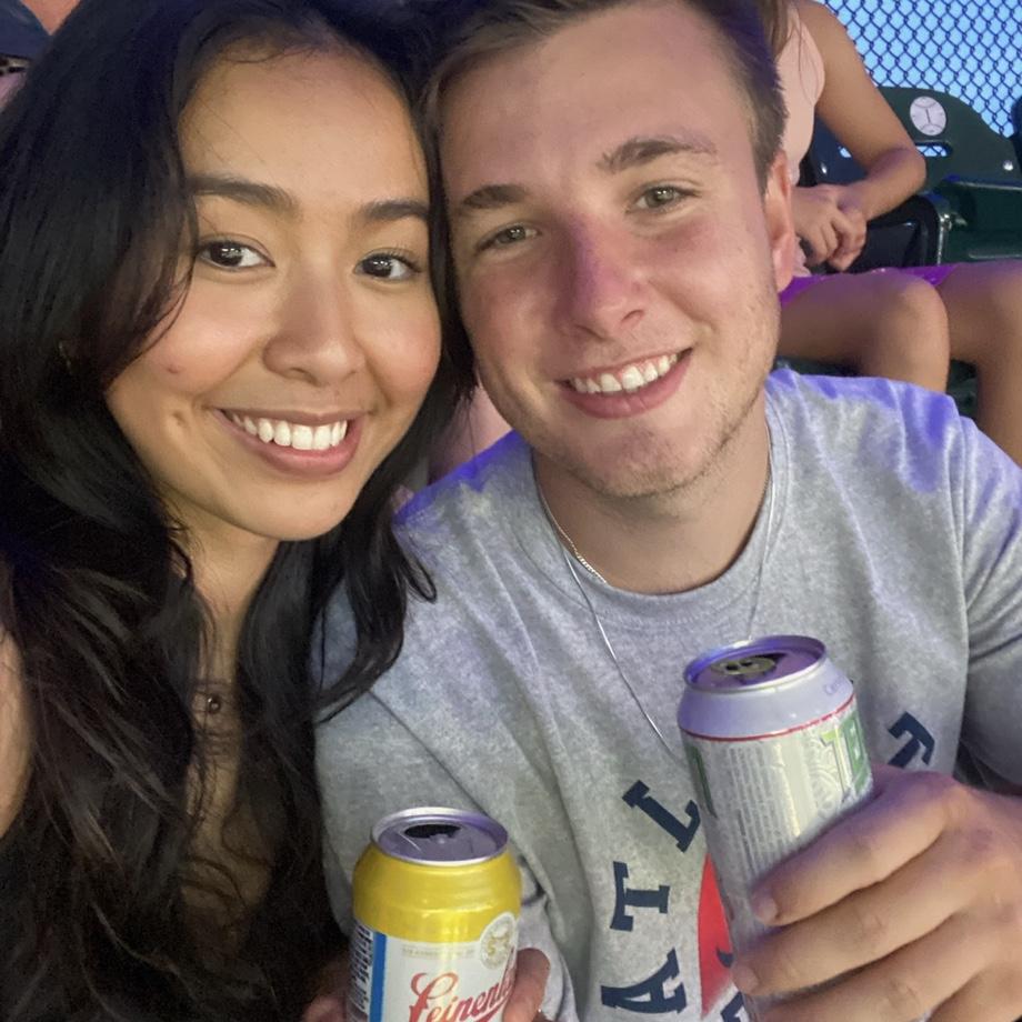 Our first baseball game at The Battery