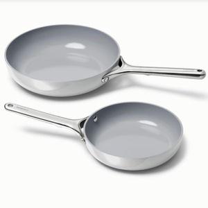 Ceramic Fry Pan Duo | GRAY
