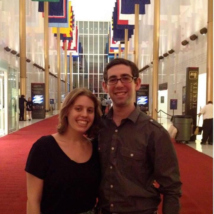 A trip to the Kennedy Center for a show, 2014. Fun fact, we got engaged on the roof just a few years later!