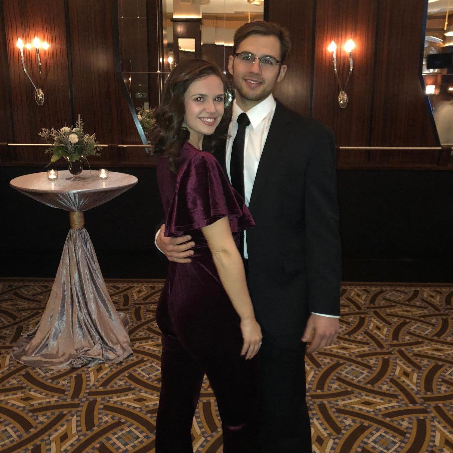 Peter's work Christmas party in Chicago 2018