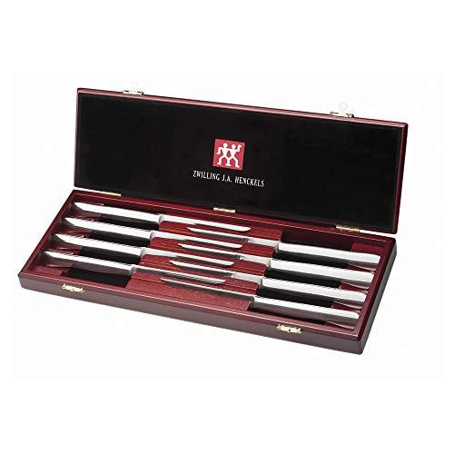 J.A. Henckels 8-Piece Stainless-Steel Steak Knife Set in Wood Gift Box
