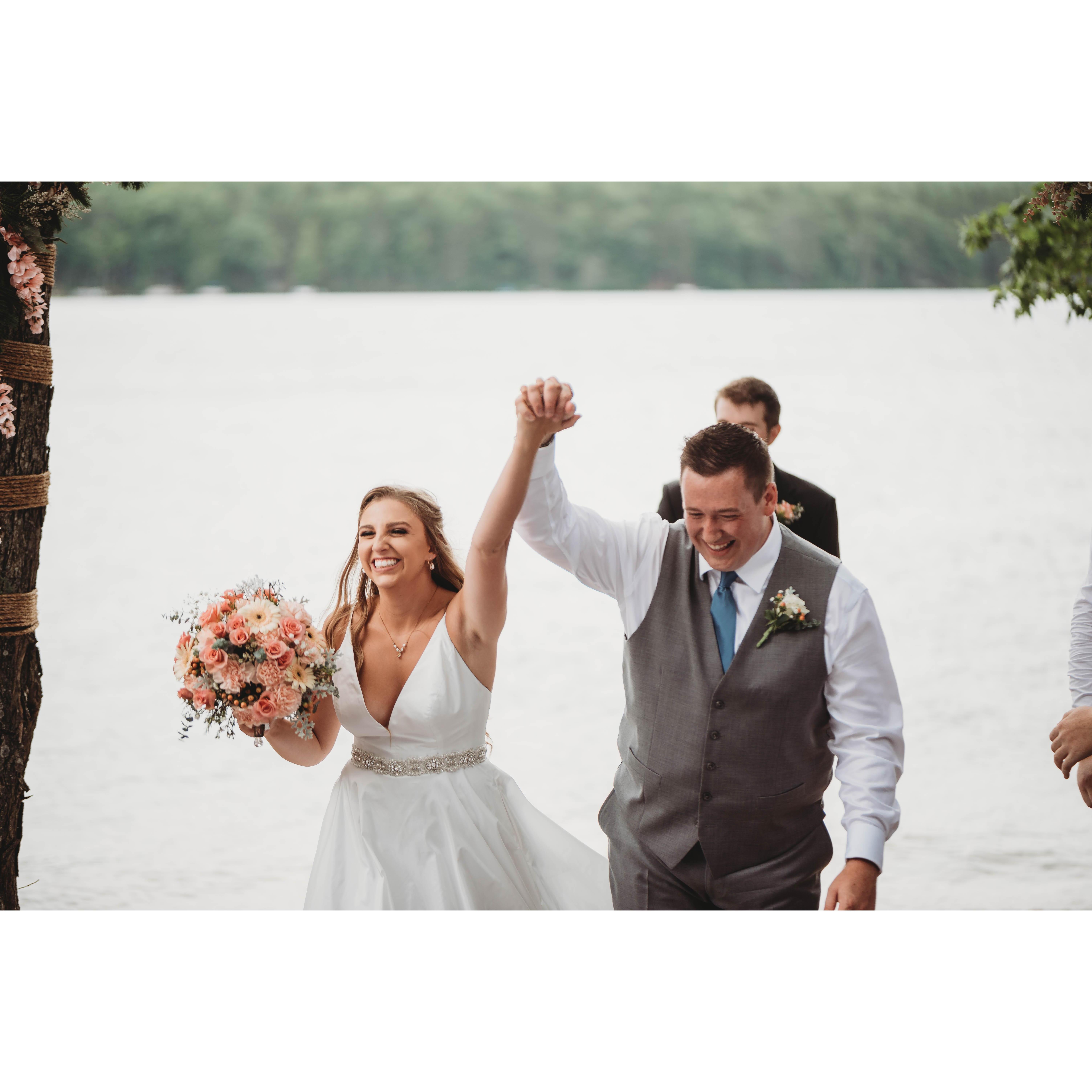 The wedding was a success to say the least!