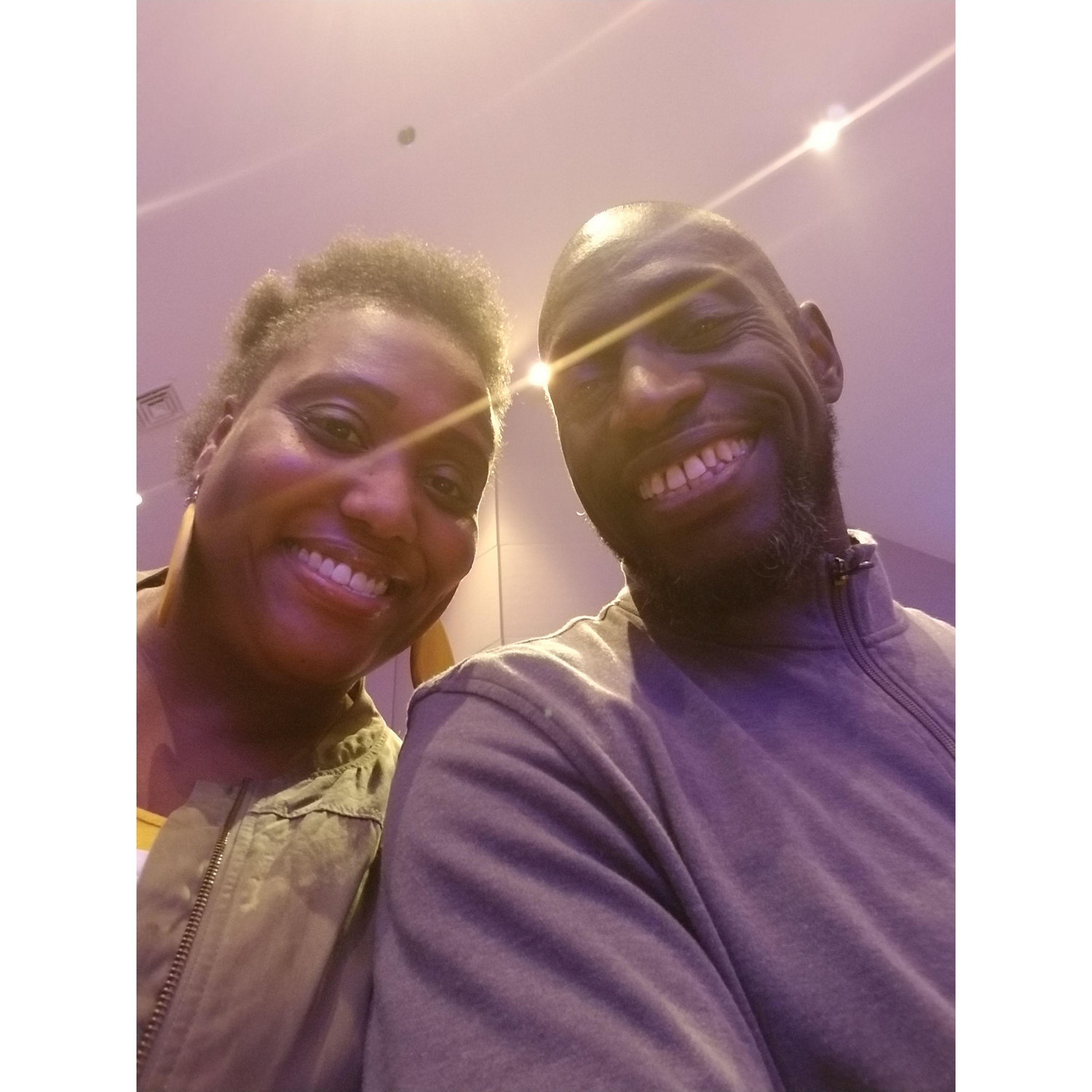 New Year's Eve church pic.  Judging from my hair, this may have been 2020 or 2021... good times!