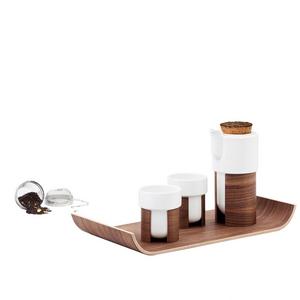 Tonfisk - Warm tea set, walnut